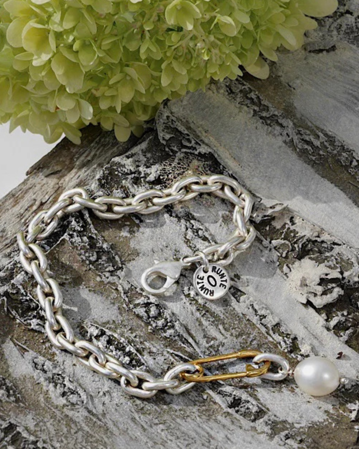 Armband Kim, Süßwasserperle, Silber, Gliederarmband, Runte Schmuck