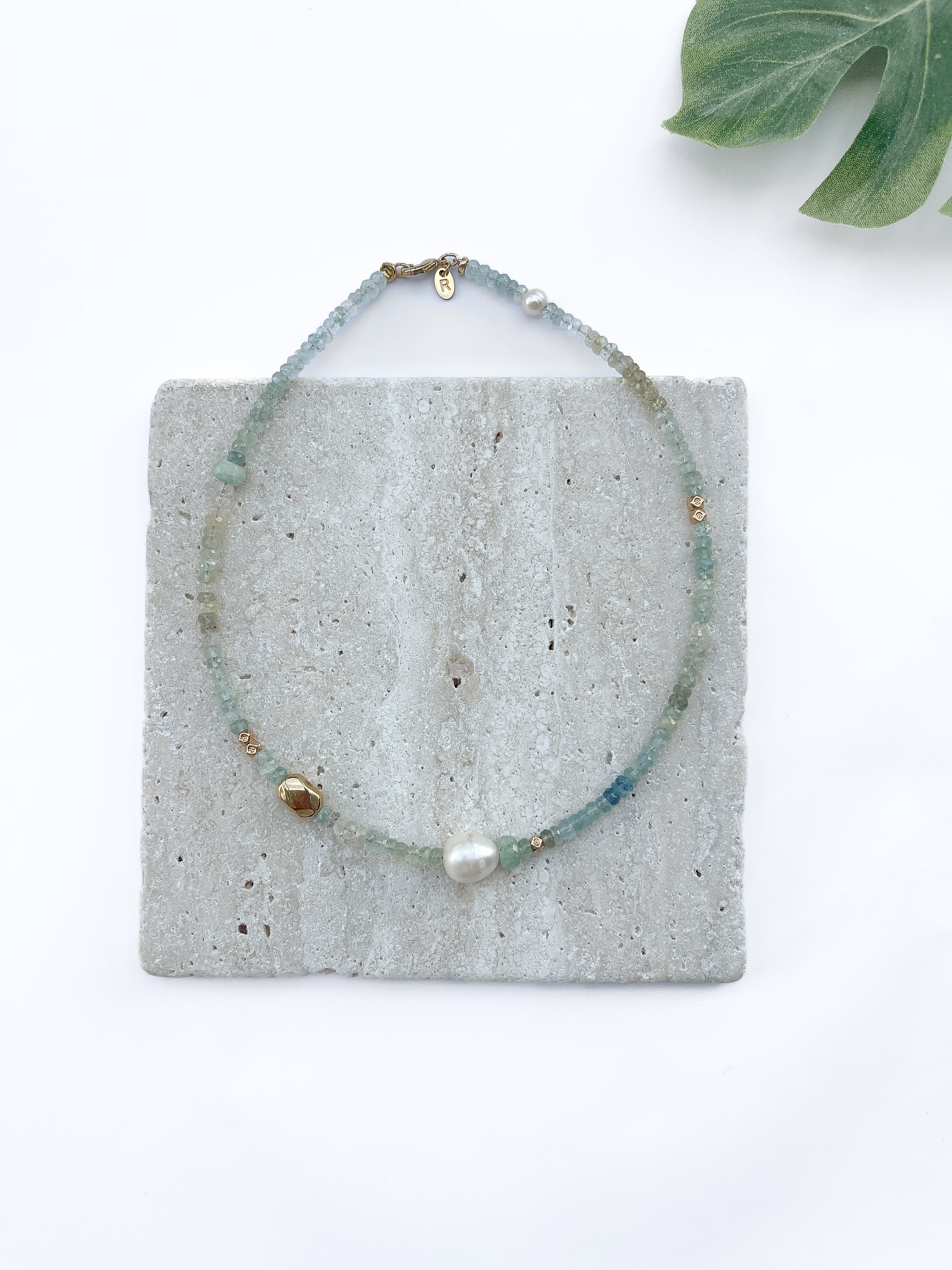 Kette Aquamarin