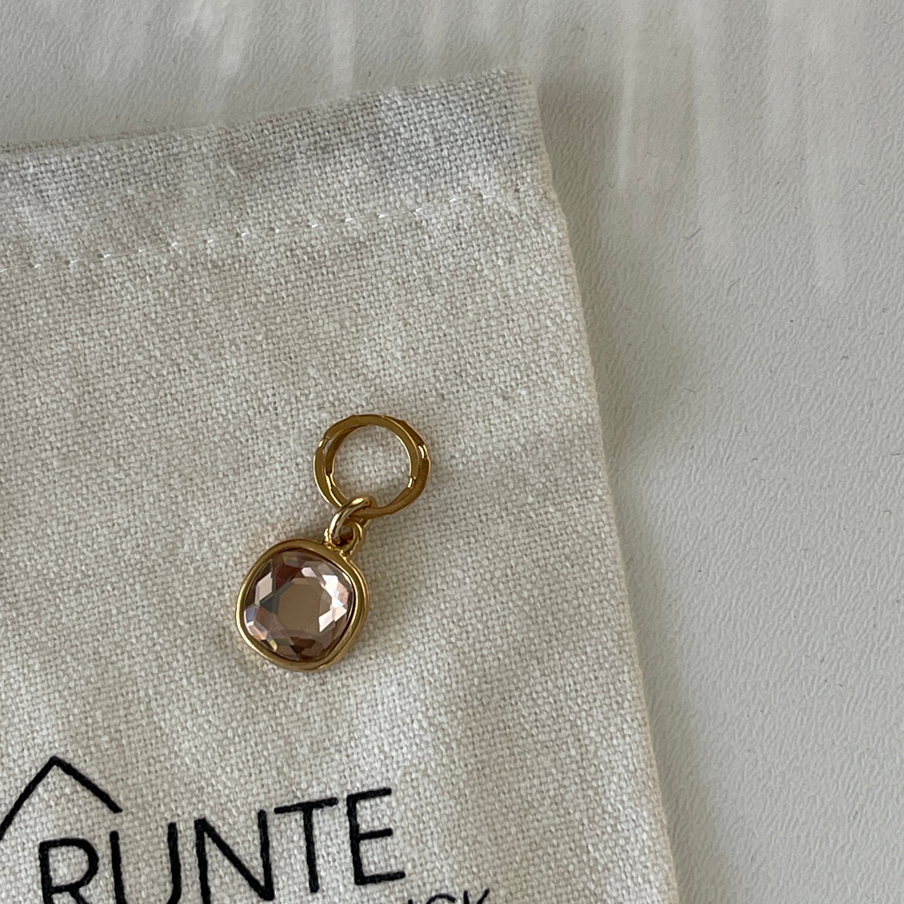 Anhänger mit Swarovski Kristall Peach