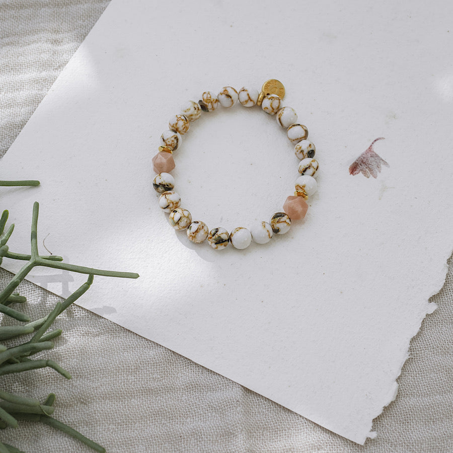 Armband Hoola Nougat mit Münze