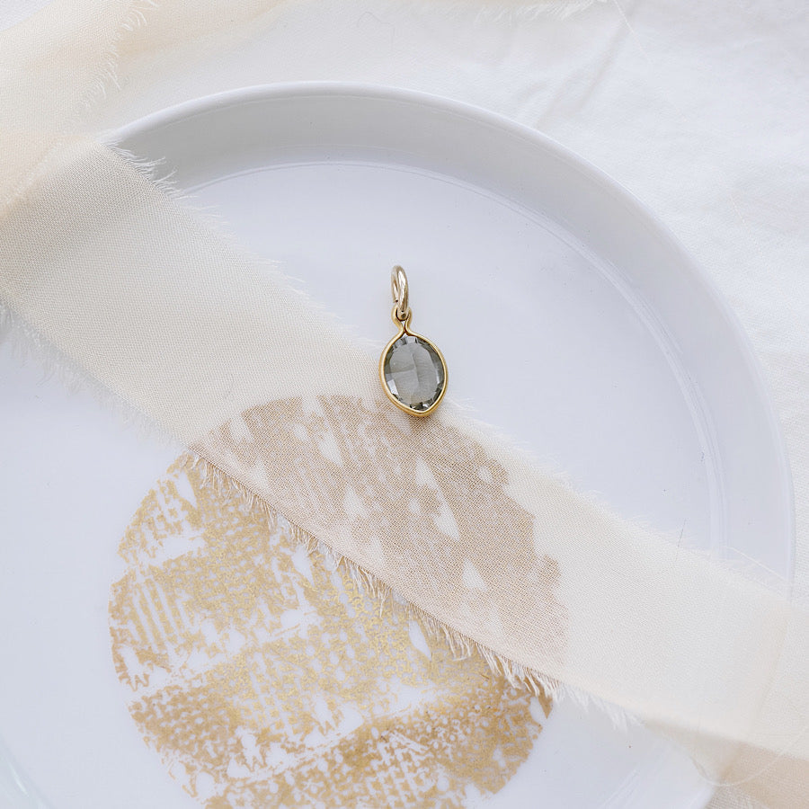 Anhänger mit Swarovski Kristall Gray