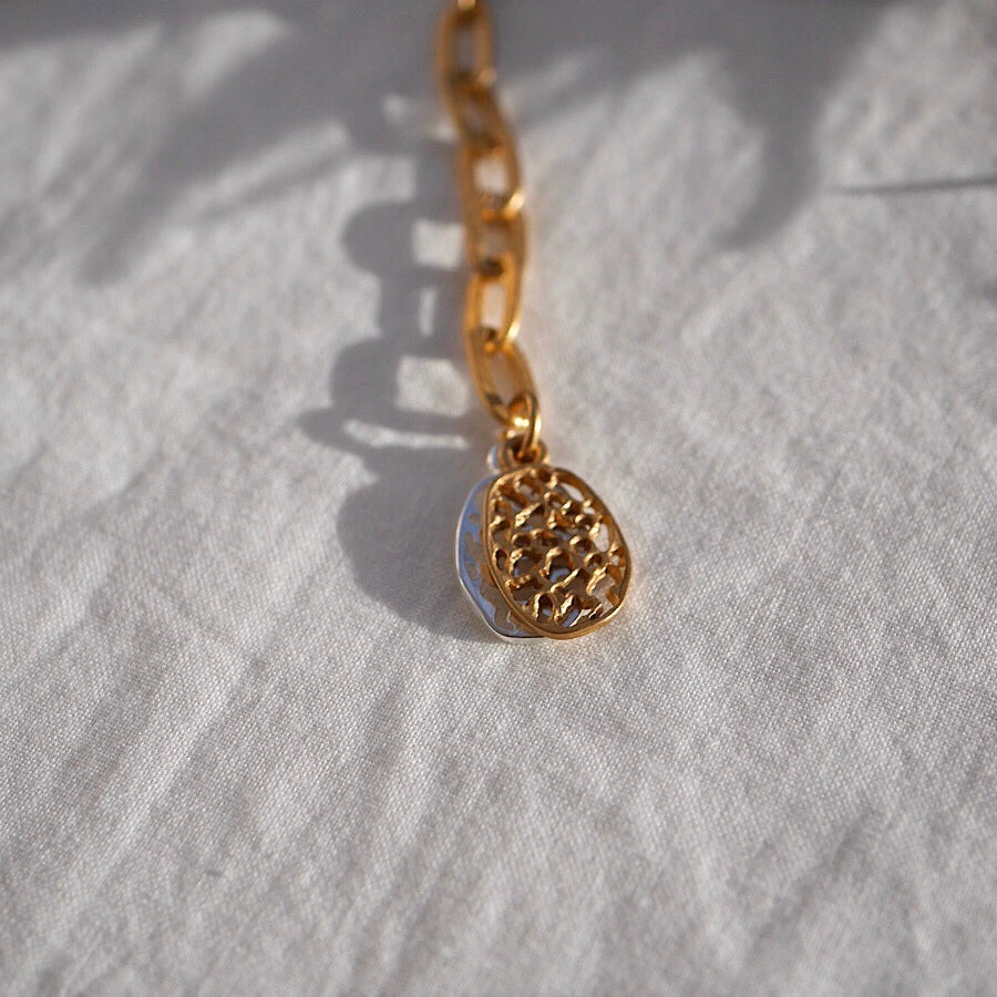 Kette Kate lang Silber/Gold