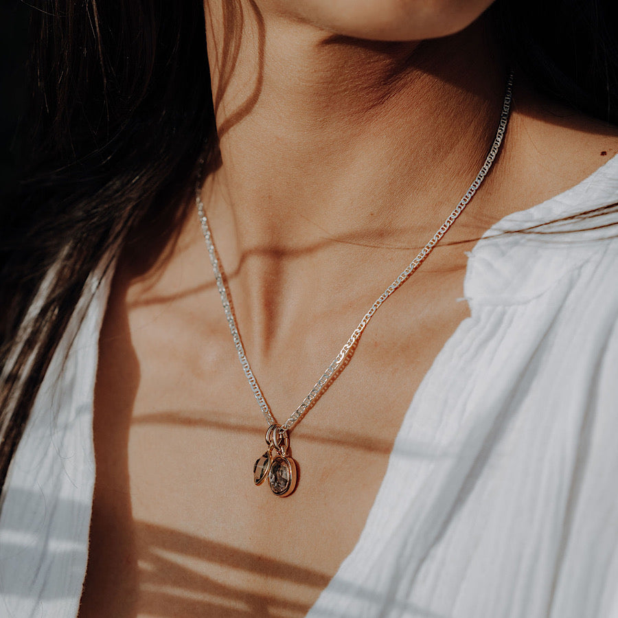 Anhänger mit Swarovski Kristall Peach