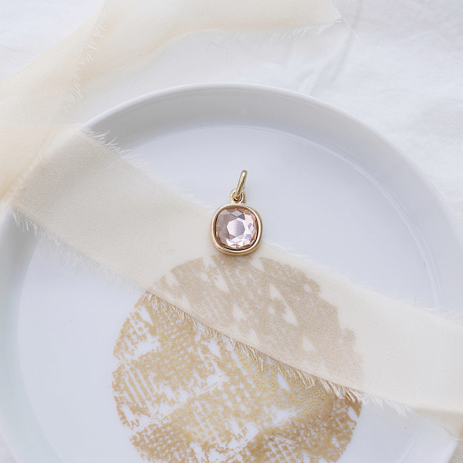 Anhänger mit Swarovski Kristall Peach