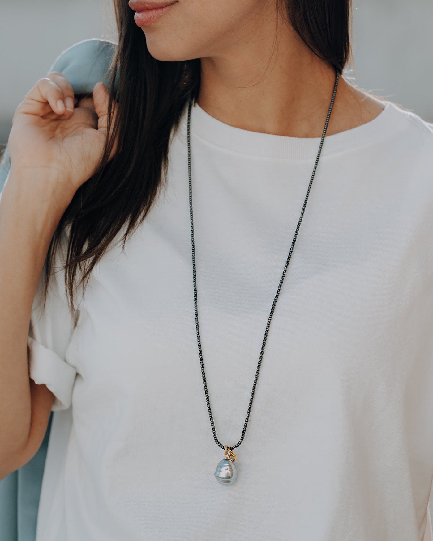 Kette Pearl Gray
