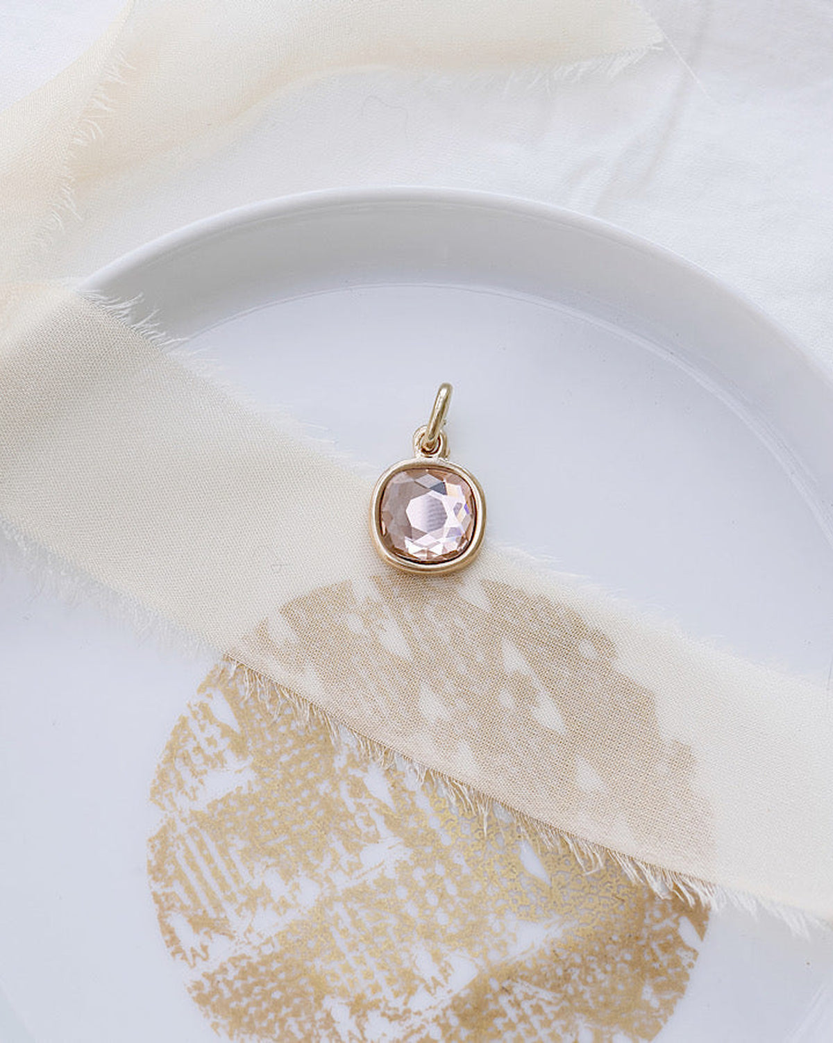 Anhänger mit Swarovski Kristall Peach